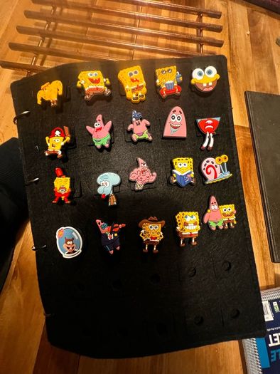 SpongeBob croc charms