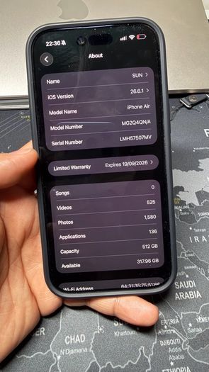 iPhone Air Black 512G