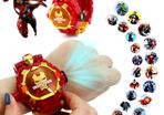 Disney Iron Man Captain America Toy Watch Deformation 21 Projection Watch Kids Digital Clock Student Wristwatches Birthday Gift