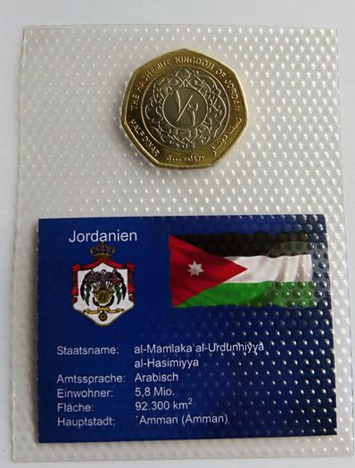 Jordan 1/2 Dinar 2000 Abdullah II | Bimetallic collector coin