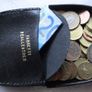 Leather Gents Men Coin Change Tray Wallet Purse Pouch with notes flap pocket Image 5