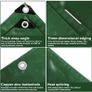Tarpaulin PVC waterproof heavy duty 670g/mGreen,Reinforced Eyelets,Weatherproof, dust,snow,UV,cover for Outdoor Groundsheet Chicken Roof pool pond Building Caravan Lorry Boat tarp (2M x 3M) Image 2