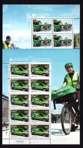 2013 Ireland Europa (Postal Vehicles) Commemorative Stamps Sheetlet Plate 1A1A1A1A Mint Never Hinged (MNH)