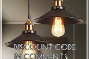 2 Pack Vintage Industrial Black Pendant Light for Kitchen Island, Retro Chandeliers Fixtures E26 E27 Base, Hanging Ceiling Light Lamp Fixture, Bar Lights Hanging