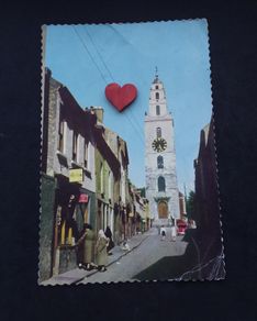 Ireland Postcard : Shandon Church , Cork , Leprechaun Series Postcard - 1950s