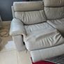 L shaped leather couch for sale Image 4