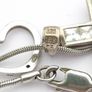 Vintage 925 CZ Cross & Heart Silver Necklace Image 4