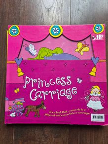 Convertible princess carriage playmat and storybook