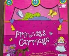Convertible princess carriage playmat and storybook