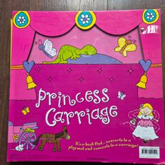 Convertible princess carriage playmat and storybook