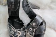 Authentic Paris Texas Mules block 100mm high heel