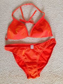 Orange Bikini size 12 top + size 14 bottoms