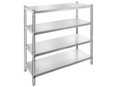 BRAND NEW Commercial Storage Shelf Warehouse Rack Stainless Steel 4-Tier 5-Tier for Kitchen Living Room Garage Storing Kitchenware