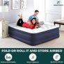 Premium King Size Air Bed with Built in Electric Pump And Pillow Raised Flocked Airbed with a Soft Top Fast Self inflating Camping Bed with Upgraded Internal Beams (FREE SHIPPING) Image 5