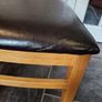 6 Solid Oak Dining Chairs Image 3