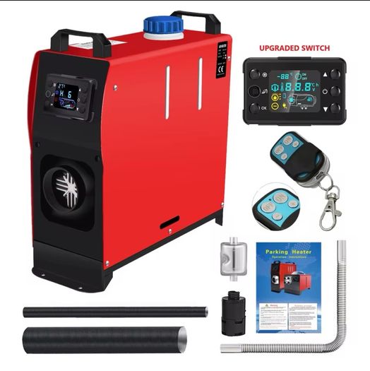 Heater 140+30 power supply  12v Portable All In One  Diesel Air Heater with LCD Monitor Car parking Air Heater for Campervan Tent Trucks