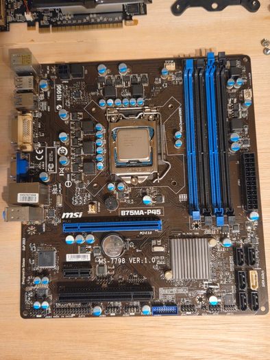 Msi B75ma-p45 + Intel I7-3770 + 16gb Ddr3 + Gt 630 2gb + Cooler