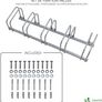5 Bike Stand Floor or Wall mounted bike rack for garage Bicycle Parking rack Cycle Storage Locking Stand Image 3