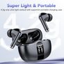 2025 Wireless Earbuds, Bluetooth 5.3 Headphones in Ear with 4 HD Mics, 40H Bluetooth Earbuds Deep Bass HiFi Stereo, Mini Ear Buds ENC Noise Cancelling, IP7 Waterproof for Running-S56 Image 3
