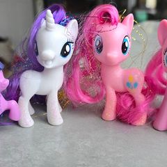 4 X Pony Bargain Bundle with Tinsel hair Brushables MLP G4 My Little Pony