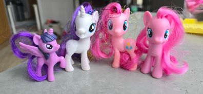4 X Pony Bargain Bundle with Tinsel hair Brushables MLP G4 My Little Pony