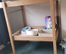 Baby Changing Table with mattress and baskets