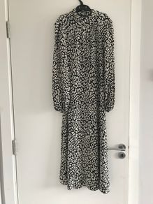 Animal print fit and flare dress
