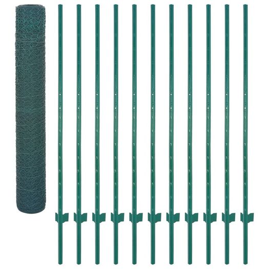 Euro Fence Steel 20x1.5 m Green
