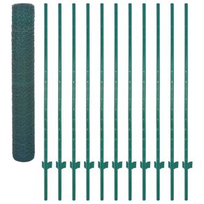 Euro Fence Steel 20x1.5 m Green