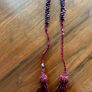 BURBERRY LONDON Burgundy Crystal Neckpiece Image 8