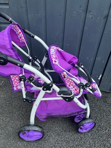 dolls double buggy very good condition