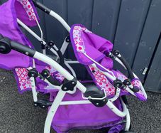 dolls double buggy very good condition