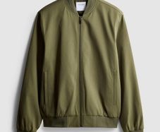 NEW Khaki Bomber Jacket: Medium