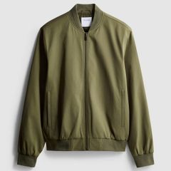 NEW Khaki Bomber Jacket: Medium