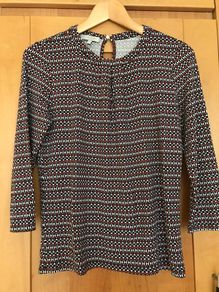 Ladies Black/Red/White Top by Hobbs