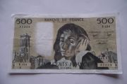 1985 France 500 Francs. Nice Condition