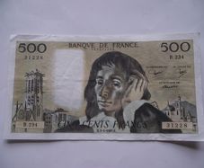 1985 France 500 Francs. Nice Condition