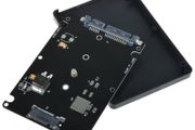 Black B key Socket 2 M.2 NGFF SATA SSD to 2.5 SATA Adapter Card with Case