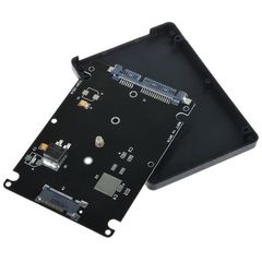 Black B key Socket 2 M.2 NGFF SATA SSD to 2.5 SATA Adapter Card with Case