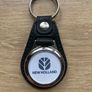 Brand new synthetic leather New Holland key ring Image 2