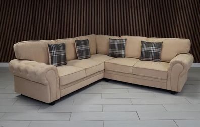 Verona Fullback Corner sofa beige color