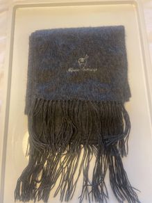 Luxury Alpaca Camargo Dark Grey Scarf