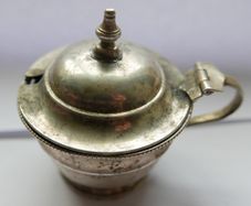 Vintage Sterling Silver Mustard Pot 44,3g