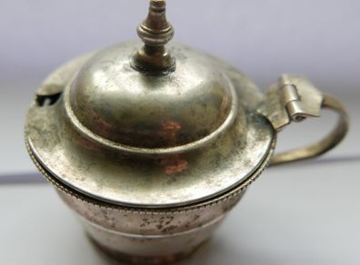 Vintage Sterling Silver Mustard Pot 44,3g