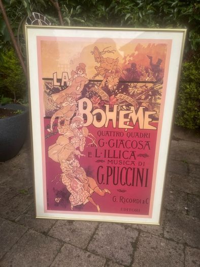 Opera posters in frames