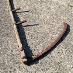 Very Early 20th Century 42" Blade Scythe..6 foot Handle