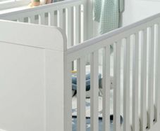 Mamas & papas Heaton Cotbed Grey with mattress