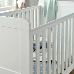Mamas & papas Heaton Cotbed Grey with mattress