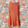 BNWT Stable of Ireland pure Irish linen burnt orange tunic top blouse M 10 12 summer holiday designer Image 2