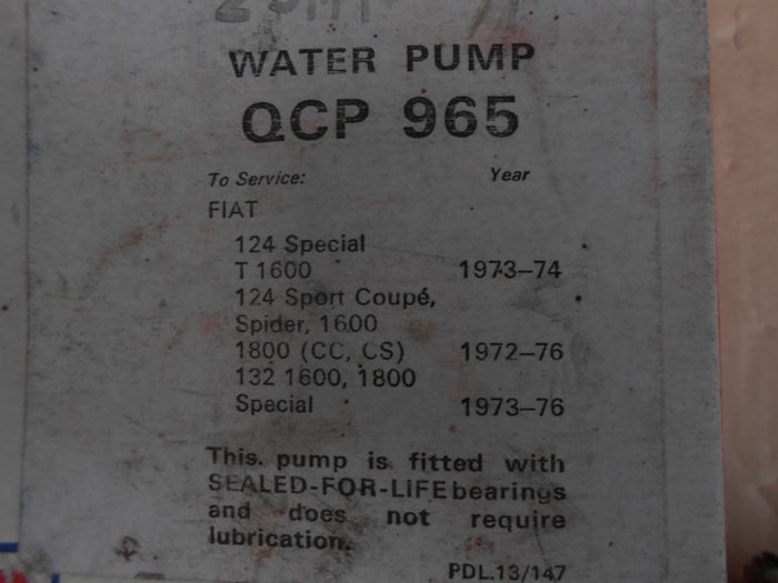 Fiat Water Pump